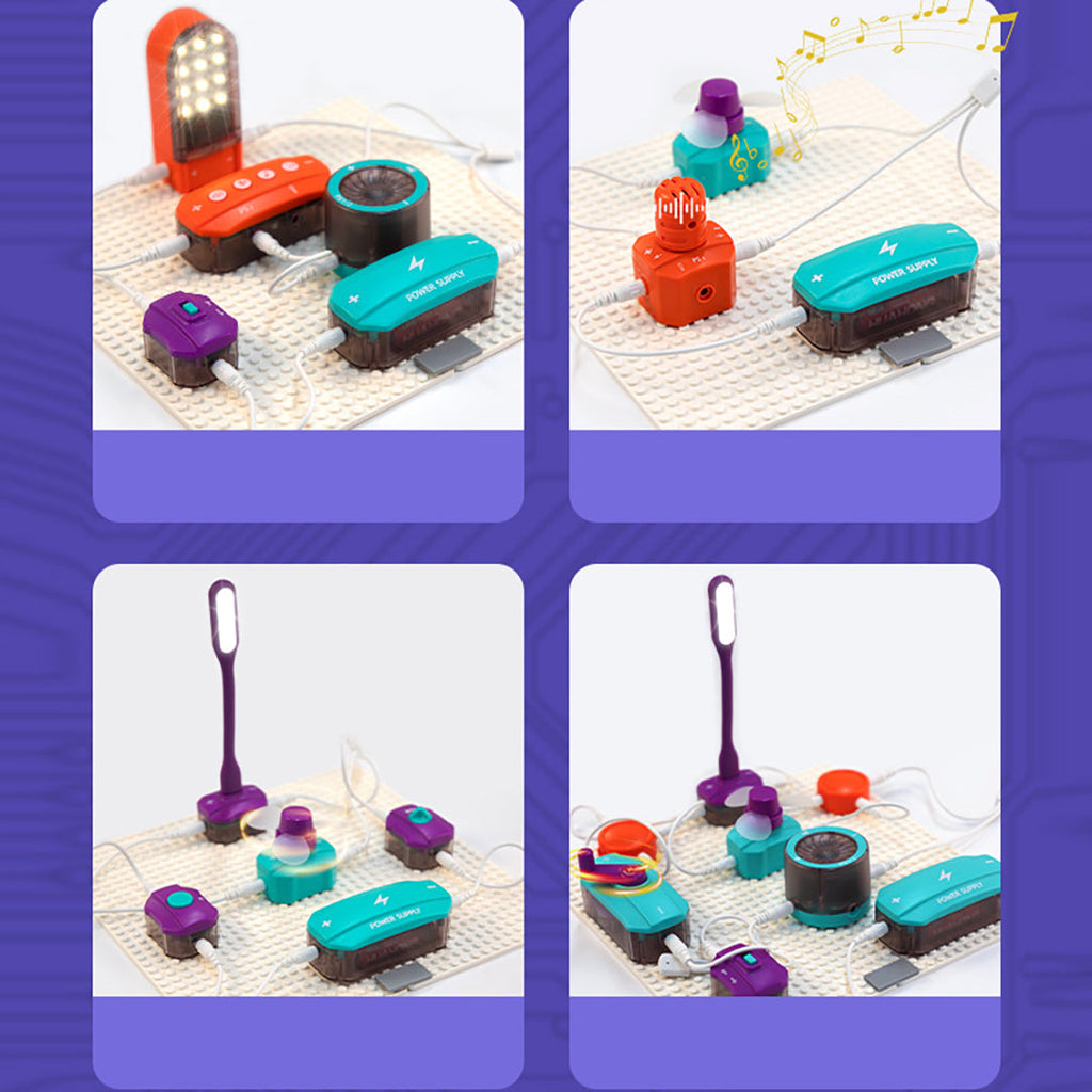 Circuit Master STEM Bouwblokken Kit | 100+ Projecten Elektronisch Montage-Experimenteerspeelgoed
