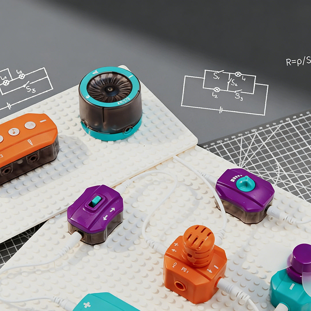 Circuit Master STEM Bouwblokken Kit | 100+ Projecten Elektronisch Montage-Experimenteerspeelgoed