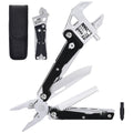 Adjustable Ratchet Multi-Tool with Pliers, Knife, Saw, and Screwdriver