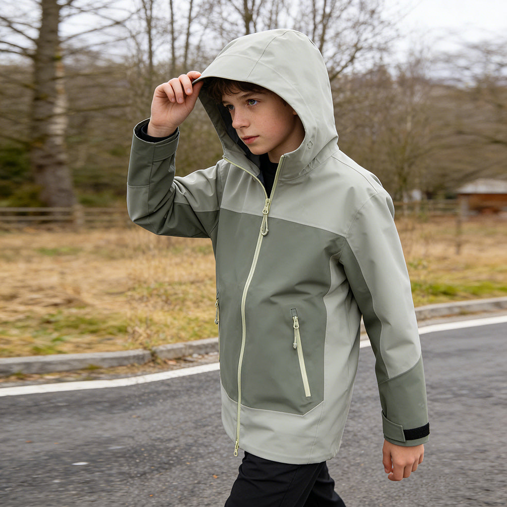 🌿 3-Laagse Waterdichte Buitenjas voor Kids | Ideaal voor Voorjaarsvakantie Avonturen - Producthoogtepunten