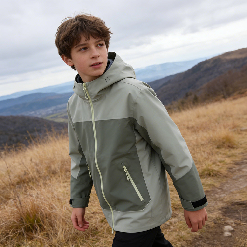 🌿 3-Laagse Waterdichte Buitenjas voor Kids | Ideaal voor Voorjaarsvakantie Avonturen - Producthoogtepunten