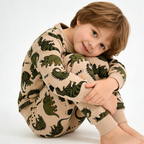 Nieuw🔥 Biologisch Katoen Kindersweatshirt-set Dinosaurus - Trendy Toddler-outfit 2026