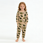Nieuw🔥 Biologisch Katoen Kindersweatshirt-set Dinosaurus - Trendy Toddler-outfit 2026