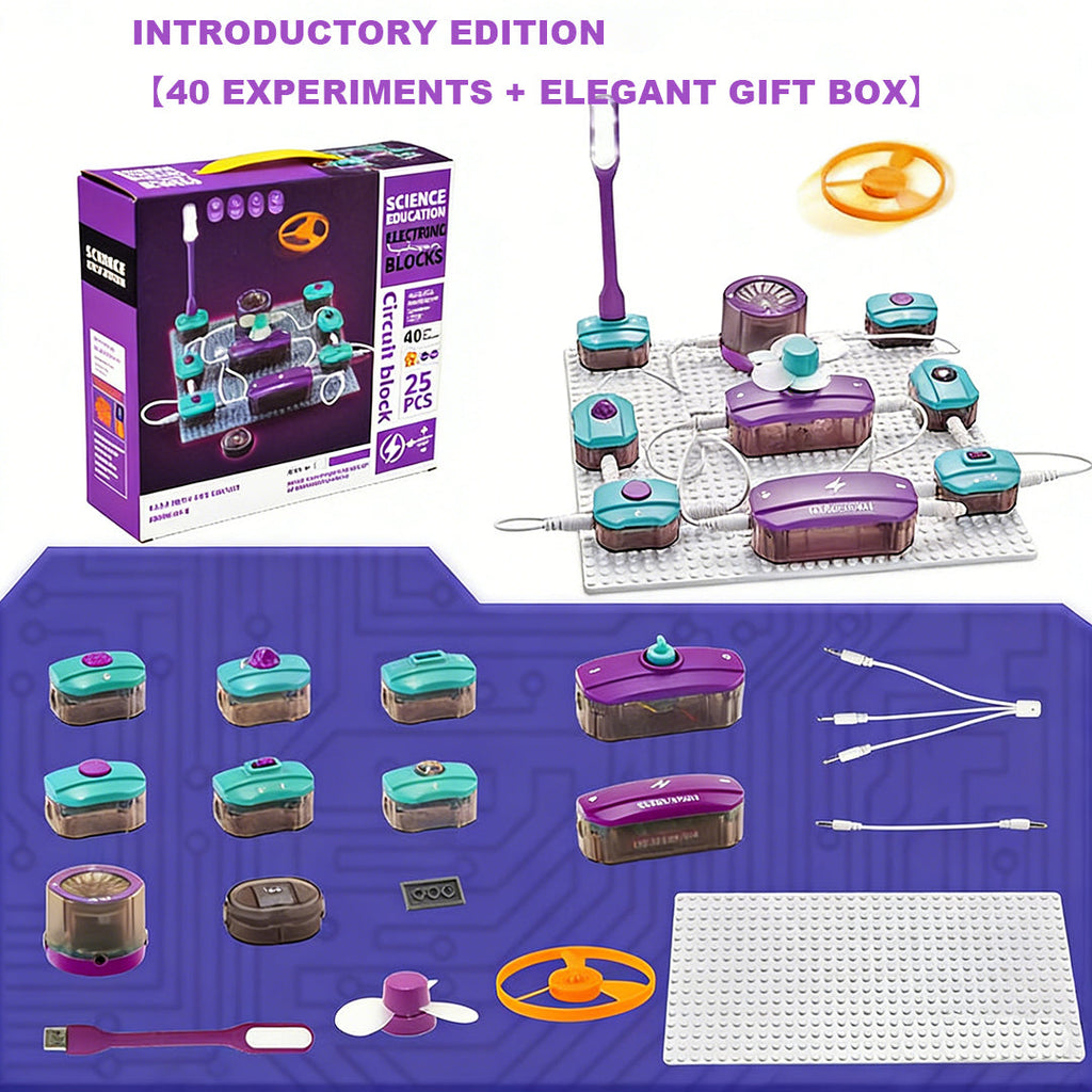 Circuit Master STEM Bouwblokken Kit | 100+ Projecten Elektronisch Montage-Experimenteerspeelgoed