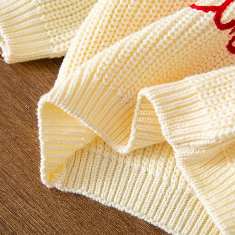 JoyKnit – Knus & Warm - Kersttrui met tekst