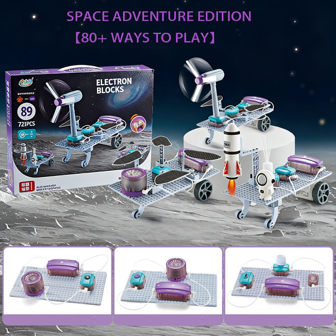 Circuit Master STEM Bouwblokken Kit | 100+ Projecten Elektronisch Montage-Experimenteerspeelgoed