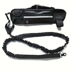 Reversible dog leash with zippered pouch