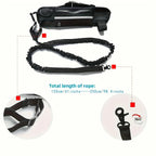 Reversible dog leash with zippered pouch
