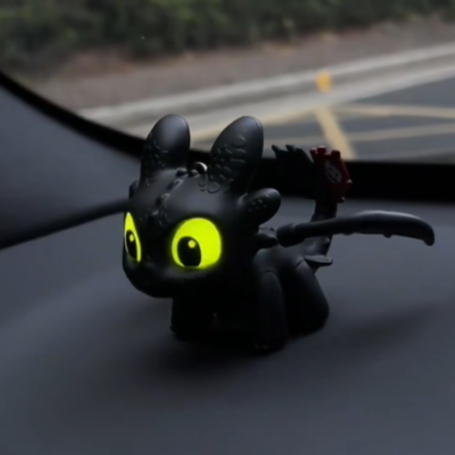 Light-Up Night Fury Keychain / Car Decoration