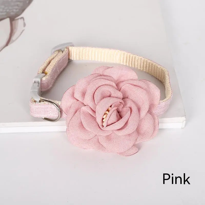 Pet flower collar