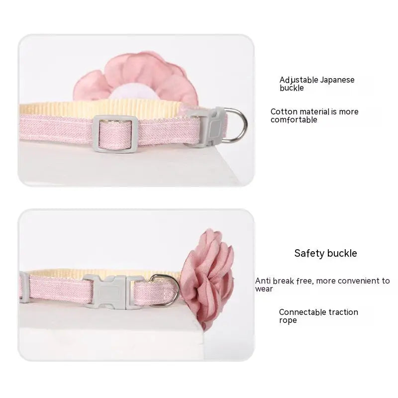 Pet flower collar