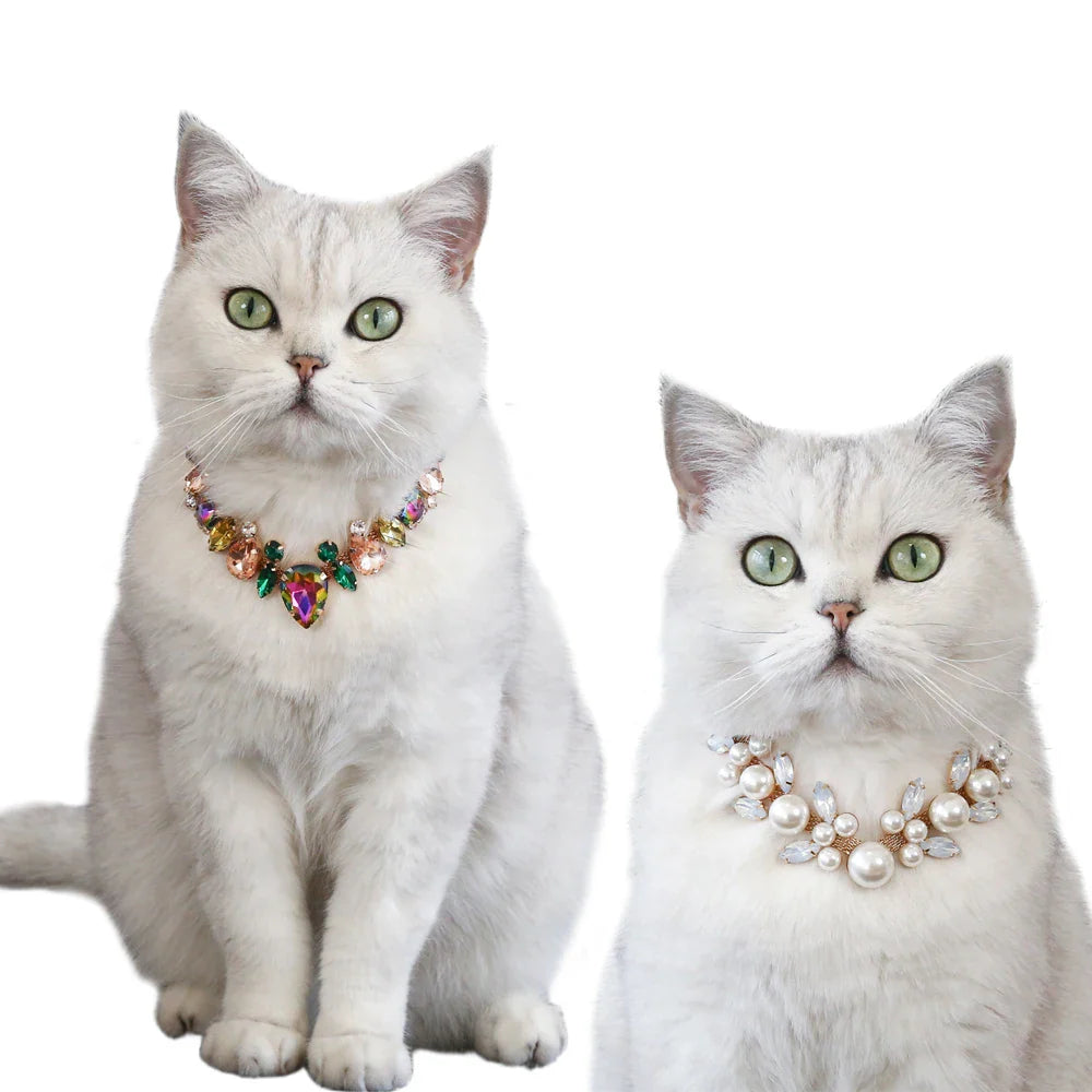 Pet Wedding Pearls Collar