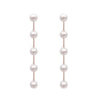 New Trend Simulated Pearl White Round Pearl Earrings