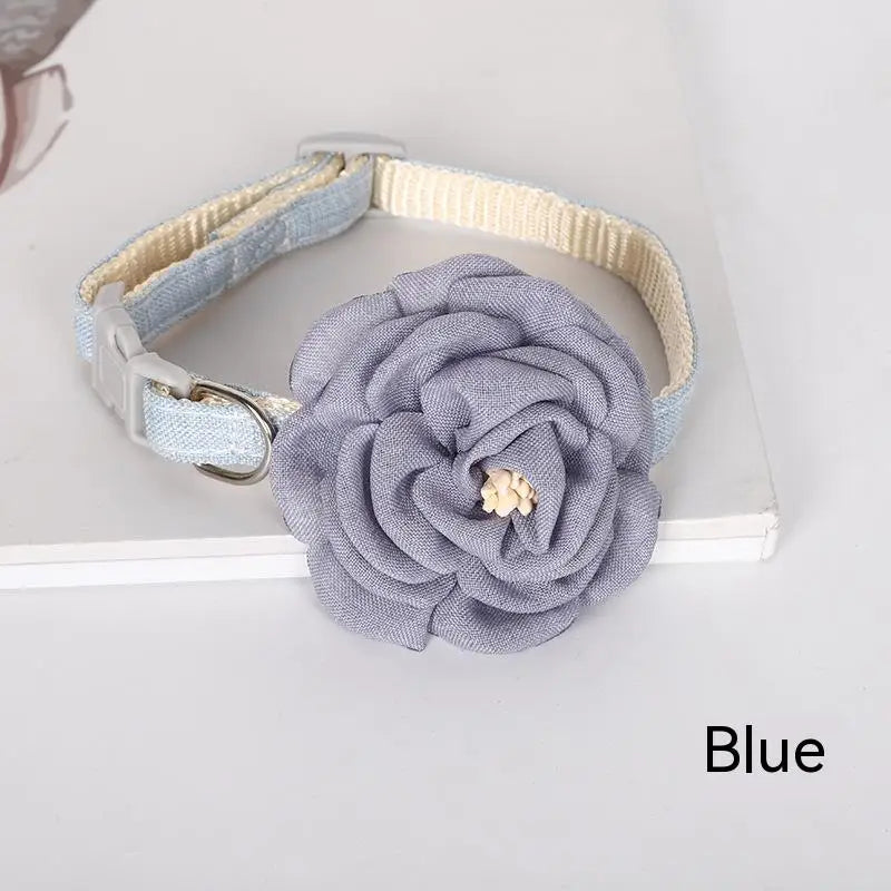 Pet flower collar
