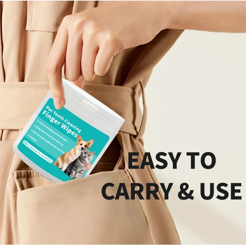 Pet Teeth cleaning wipes