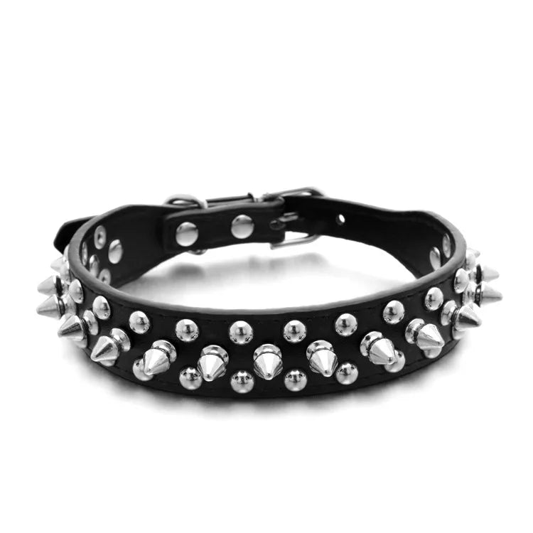 Pet Punk Rivet Spiked Collar