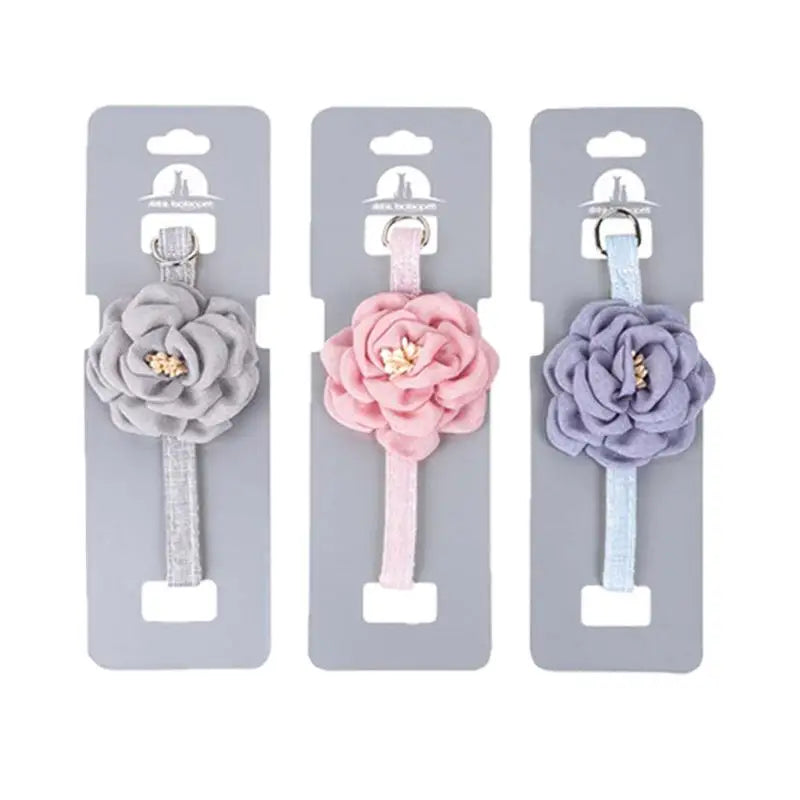 Pet flower collar