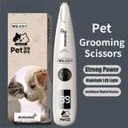 Pet Dog Electric Trimmer with LED Light Waterproof