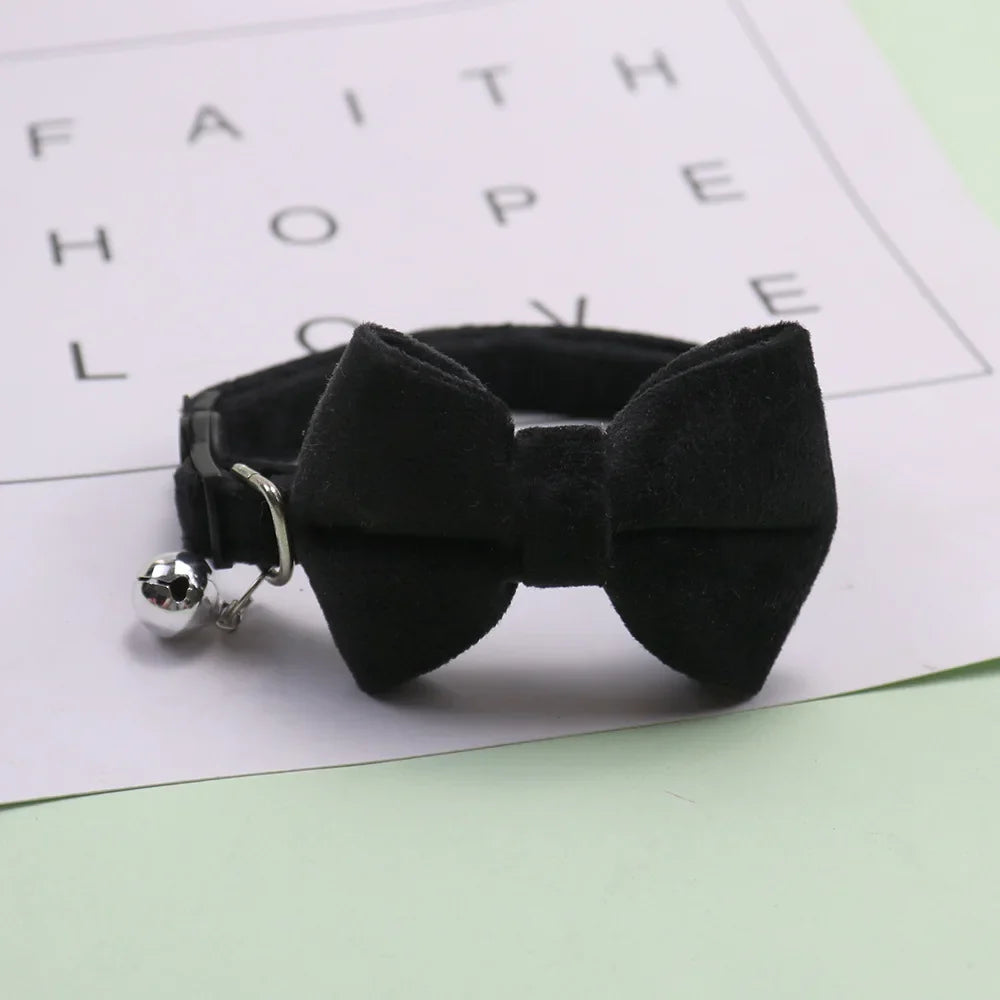 Pet Bow Bell Collars