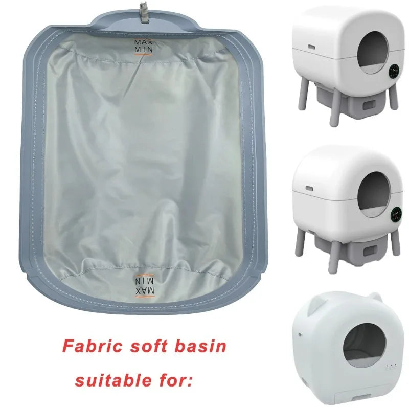 Smart Litter Box Fabric Liner Automatic Removable Liner Easy Clean Collecting Feces Bottom Capsule Mat