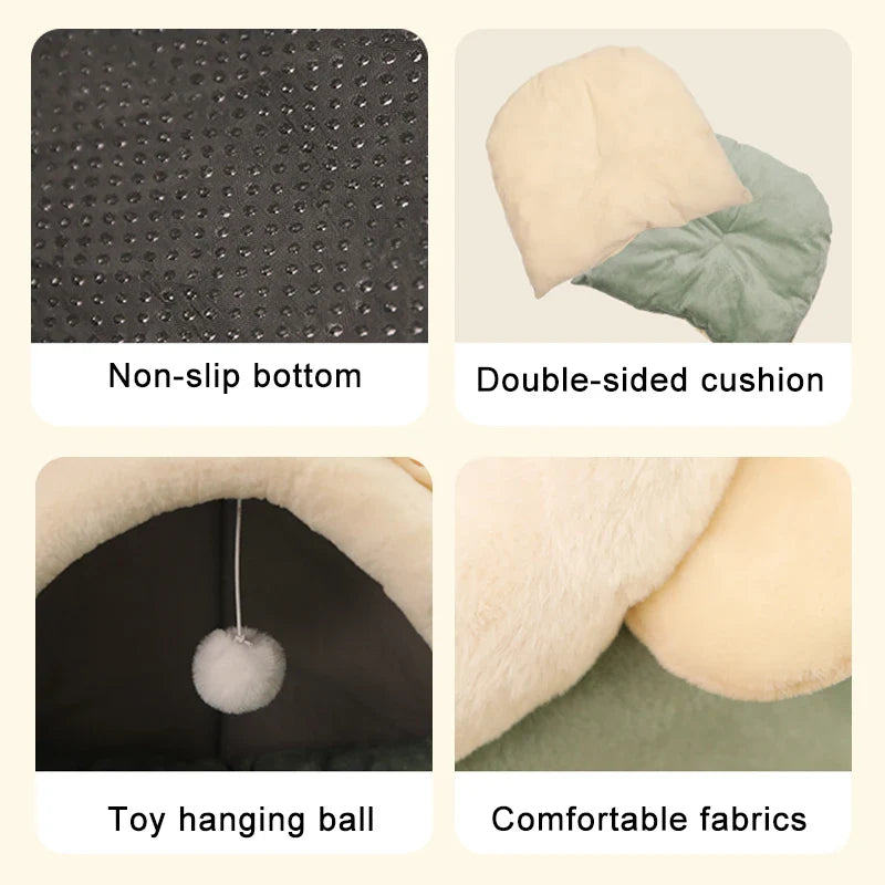 Deep Sleep Cat Bed Cave