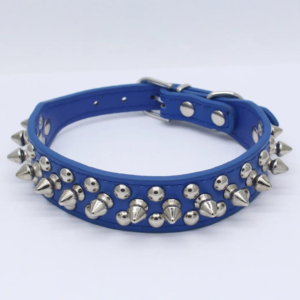 Pet Punk Rivet Spiked Collar