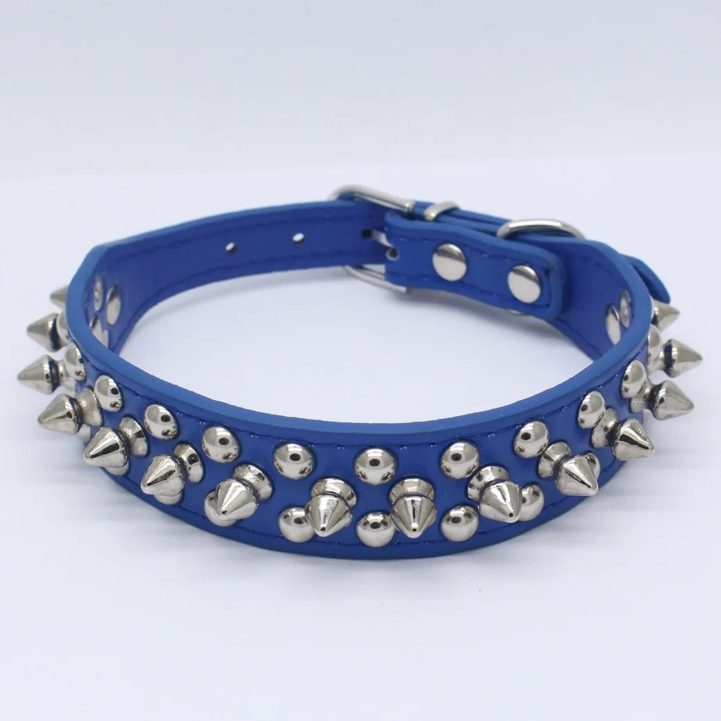 Pet Punk Rivet Spiked Collar