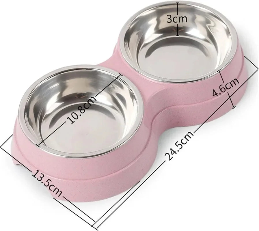 Double Pet Bowls