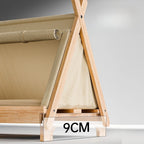 Cat Bed with Window Wooden Cat Tent