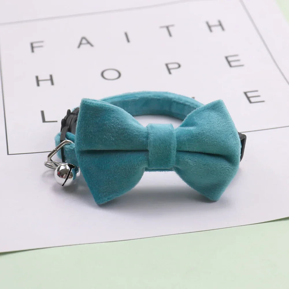 Pet Bow Bell Collars