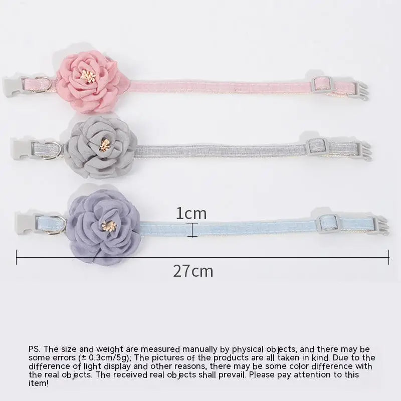 Pet flower collar