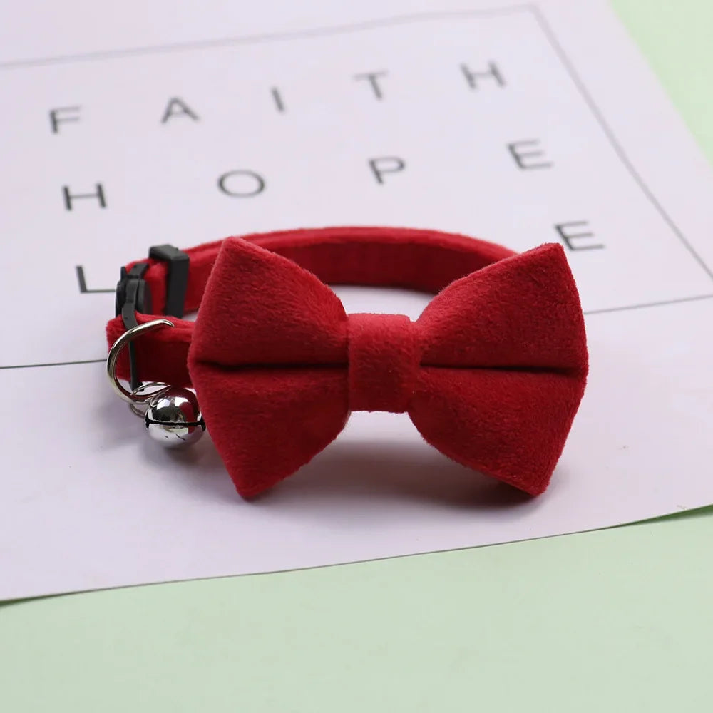 Pet Bow Bell Collars