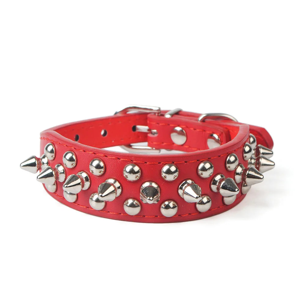 Pet Punk Rivet Spiked Collar