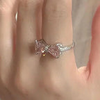 Fashion Adjustable Bow Ring Jewelry