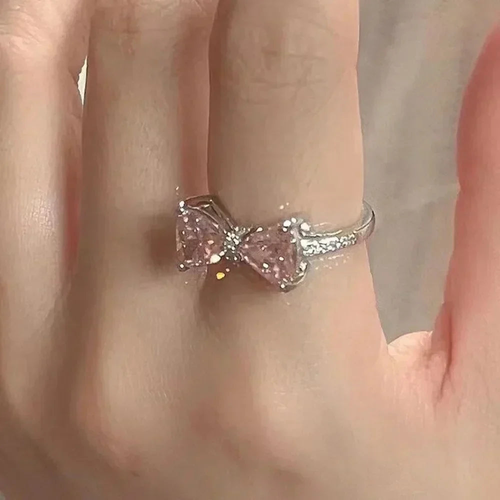 Fashion Adjustable Bow Ring Jewelry
