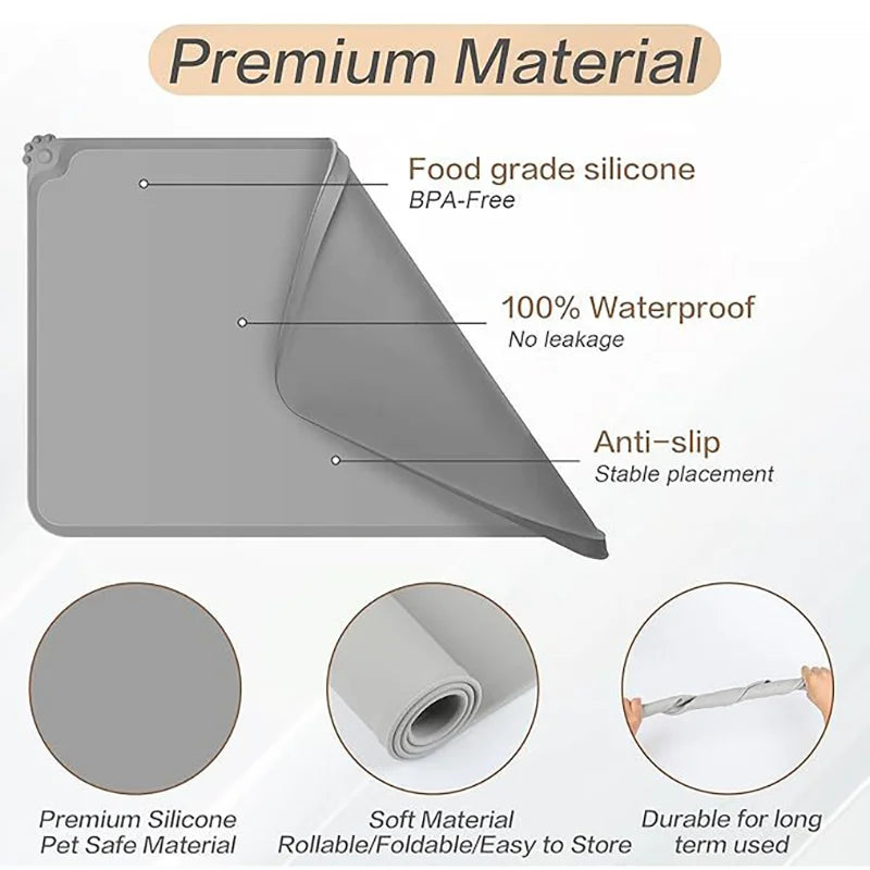 Silicone Pet Anti Slip Food Mat