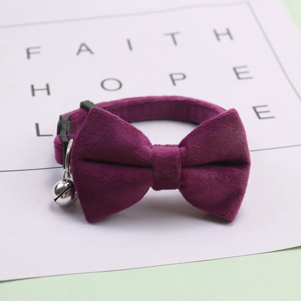 Pet Bow Bell Collars