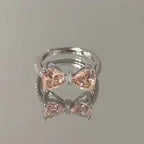 Fashion Adjustable Bow Ring Jewelry