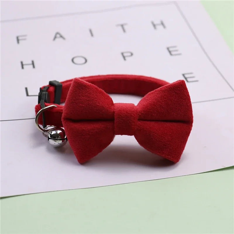 Pet Bow Bell Collars