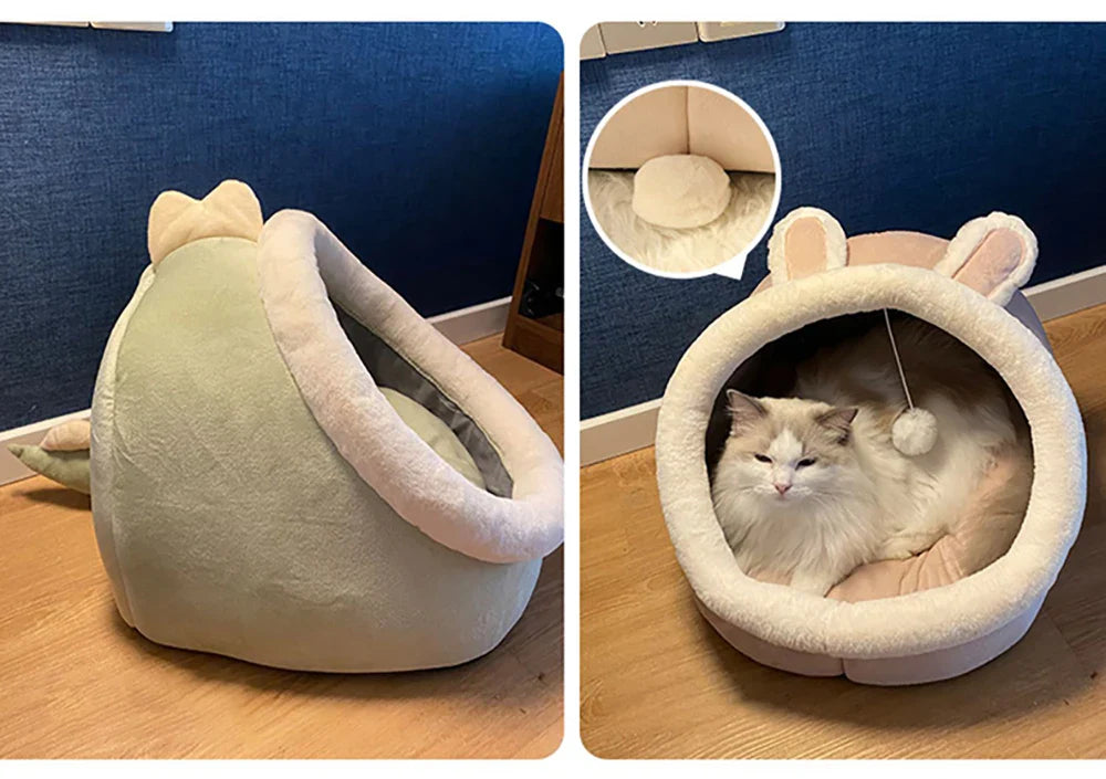 Deep Sleep Cat Bed Cave