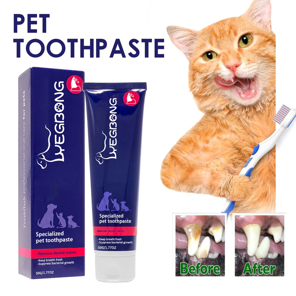 Pet Toothpaste Reduce Tartar Remove Dental Stain Eliminate Bad Breath
