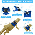6.5FT Leash with 3 Adjustable Soft Harnesses for small pets