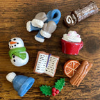 Handmade Clock with Seasonal Magnet Charms