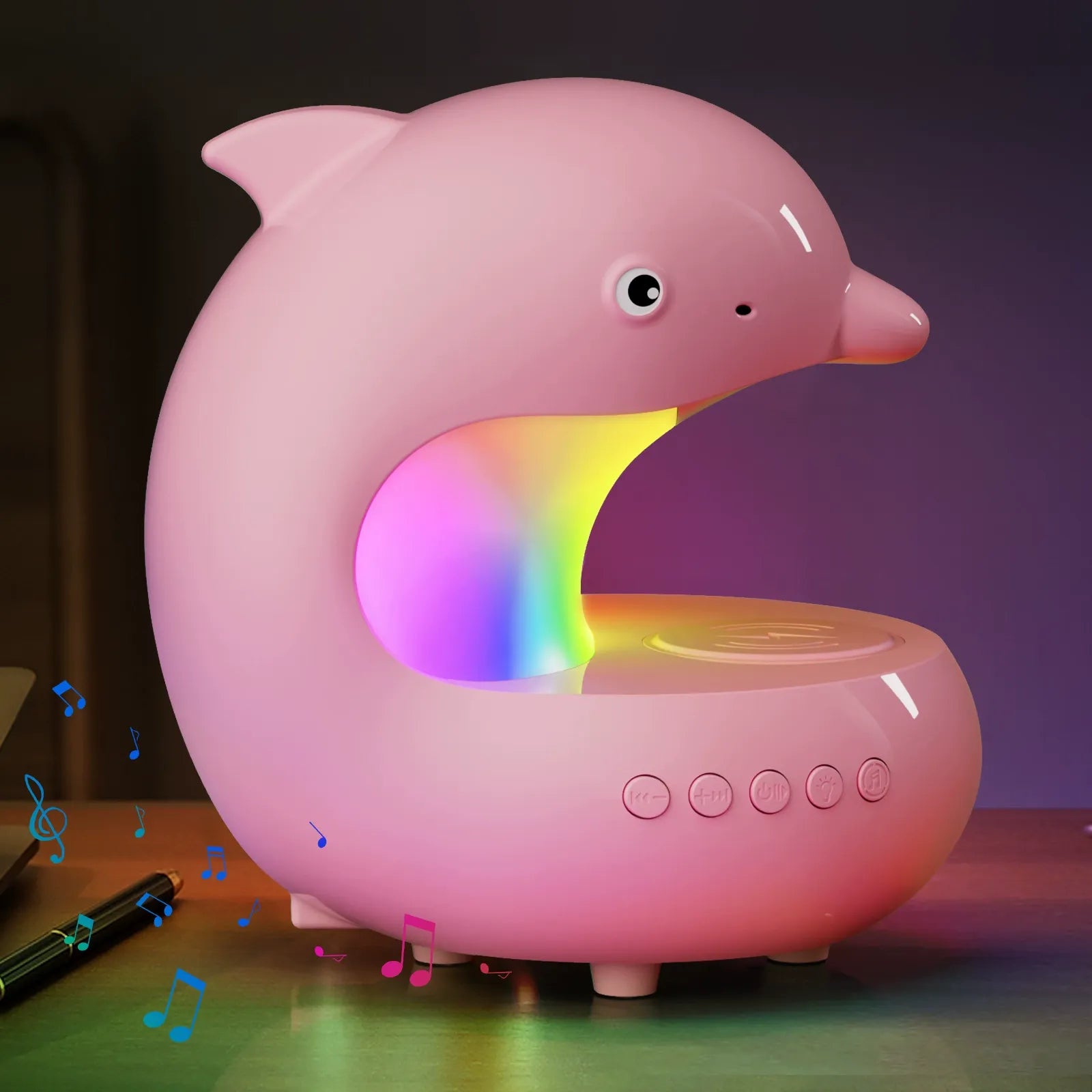 Delfin Drahtloses Lade-Sound & Licht All-in-One-Gerät