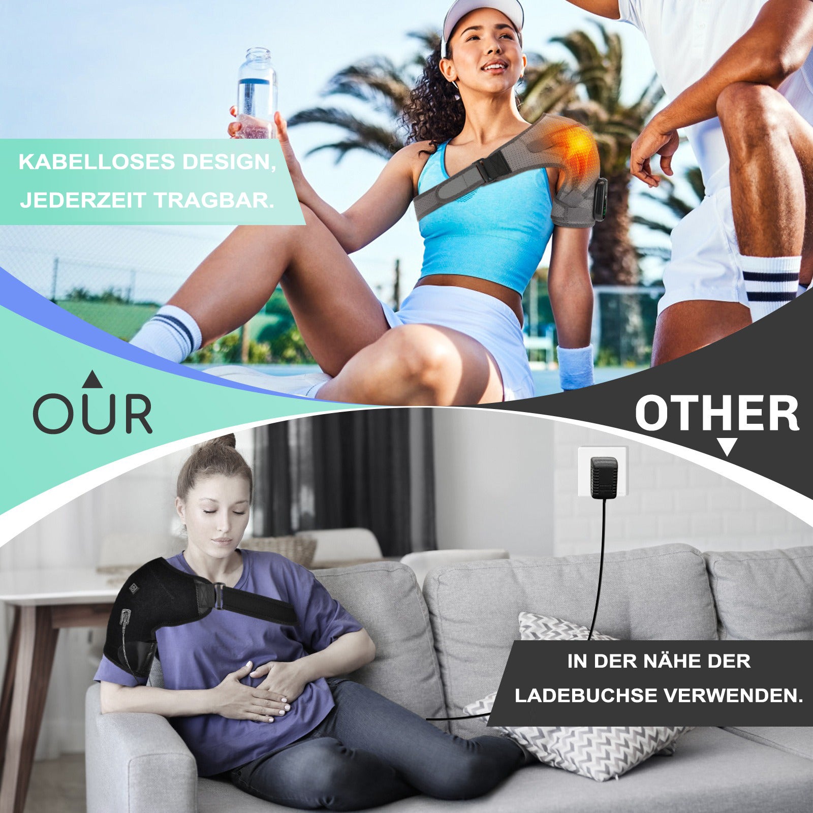 Free yourself from shoulder pain – with our intelligent shoulder support! 